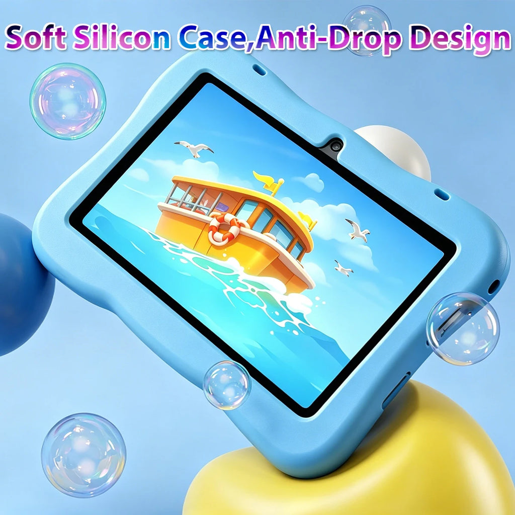 2026 Kids Tablet Android 14 7 Inch Octa Core 4GB RAM 64GB ROM 3500mAh HD Display Tablet Children's Gift