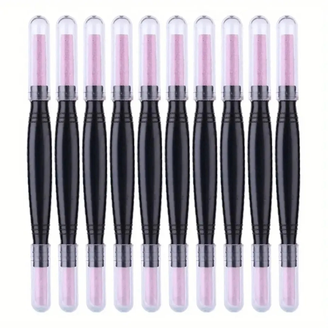 10pcs Color Dual-Ended Pumice Stone Nail File Pen – Cuticle Remover
