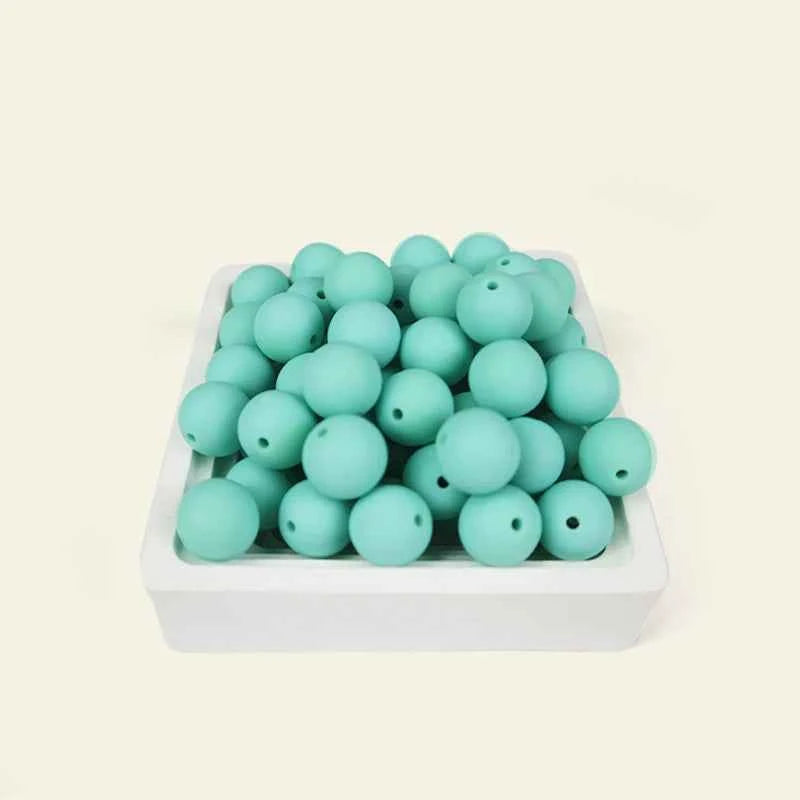 12mm Siilcone Round Beads 100/50/20Pcs For Jewelry Making To Make Bracelets DIY Keychain Necklace Jewelry Accessories BPA Free