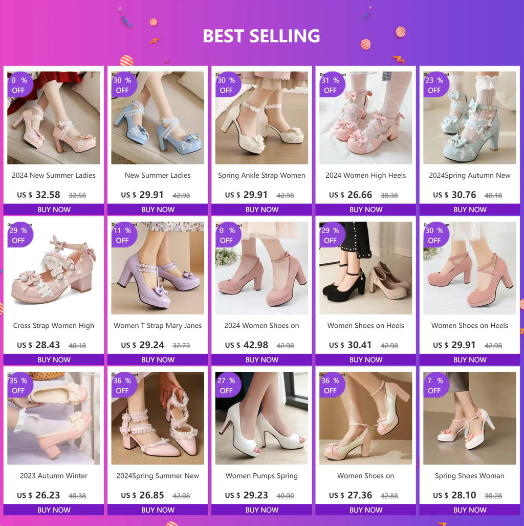 Spring Pearl Ankle Strap Women High Heels Mary Jane Pumps Party Wedding Cosplay White Pink Bow Princess High-heeled Lolita Shoes