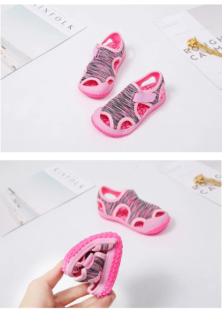 Children Sandals for Boys and Girls, Summer Toe-cap Sports Sandals, Beach Shoes
