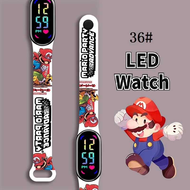 Kids LED Watch Touch Control Digital Watch Silicone Strap Waterproof Sport Wristwatch for Boys Girls Children Birthday Gift