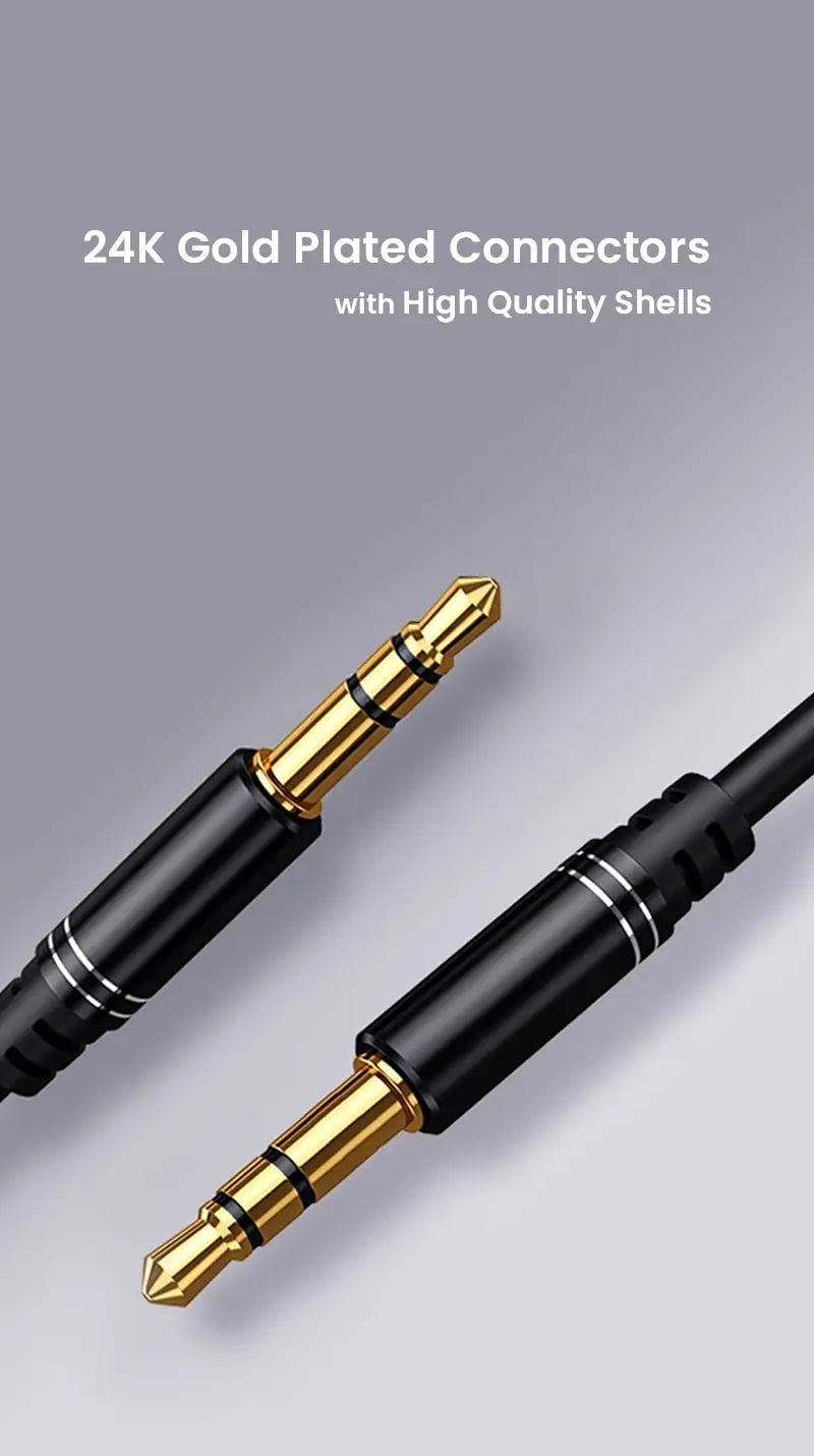 3.5mm Audio Cable Aux Cable Audio Input Adapter Male to Male AUX Cord Compatible with Car Stereos Speaker Headphones