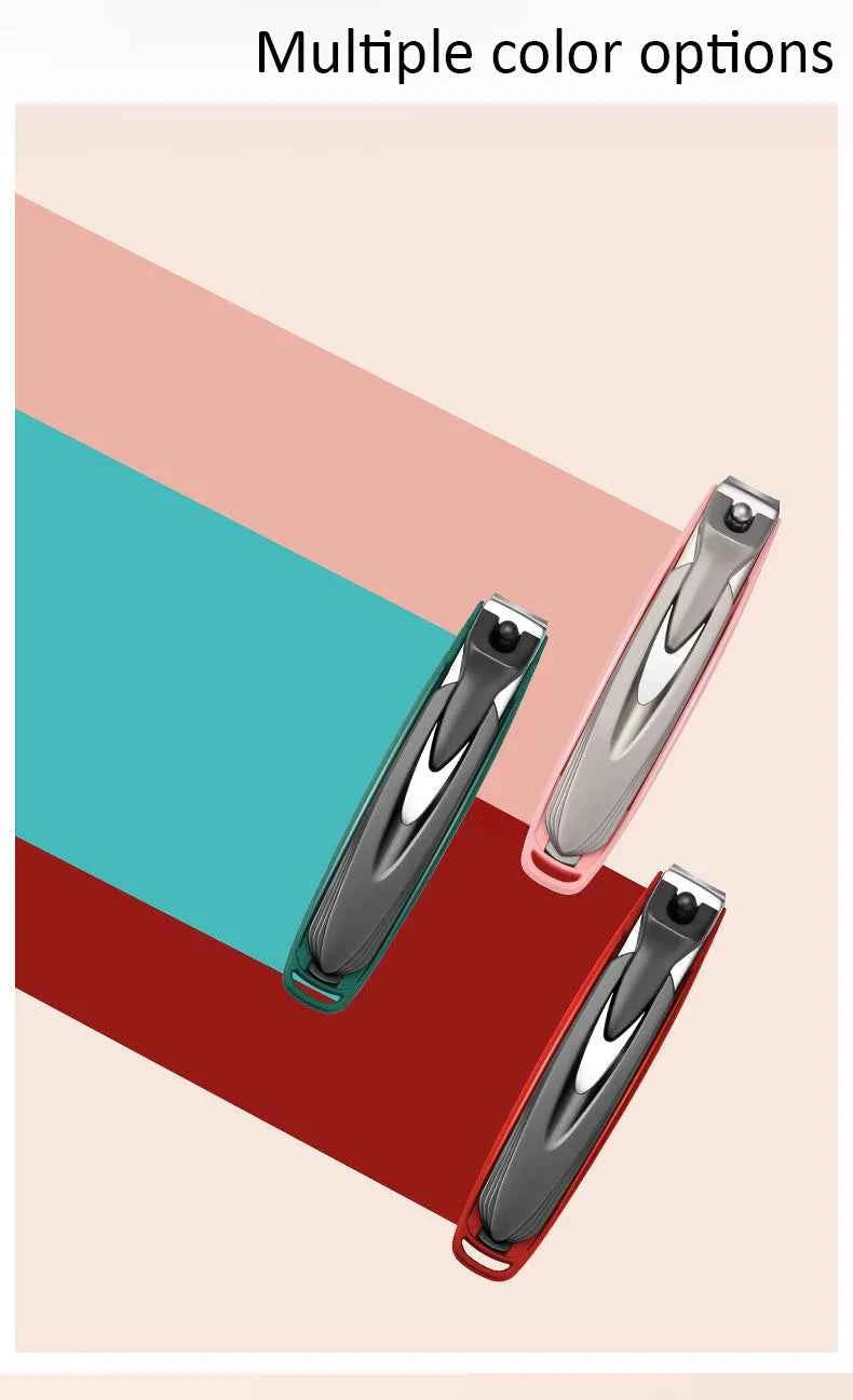 Colorful Nail Clippers Anti-Splash Nail Cutter Detachable Design Fingernail Clippers Stainless Steel Manicure Nail Tool