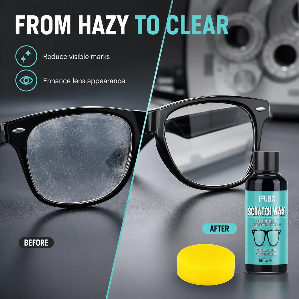Eyeglass Scratch Repair CreamEyeglass Lens and Frame Scratch Polish, Lens Scratch Polishing, Buffing, Suitable for Minor Scratch