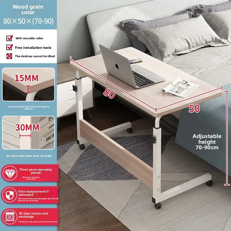 Computer desk Bedside table Mobile lifting small table Household small laptop holder with wheels