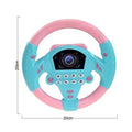 Eletric Steering Wheel Toy with Light Sound for Baby Kids Educational Portable Simulated Driving Steering Wheel Vocal ToysToys