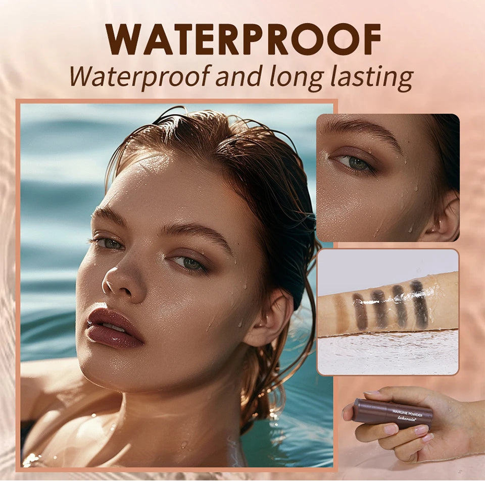 Hairline Powder Long Lasting Shadow Filling Forehead Hair Gaps Waterproof Sweat-proof Fine Powder Natural Color Hairline Makeup