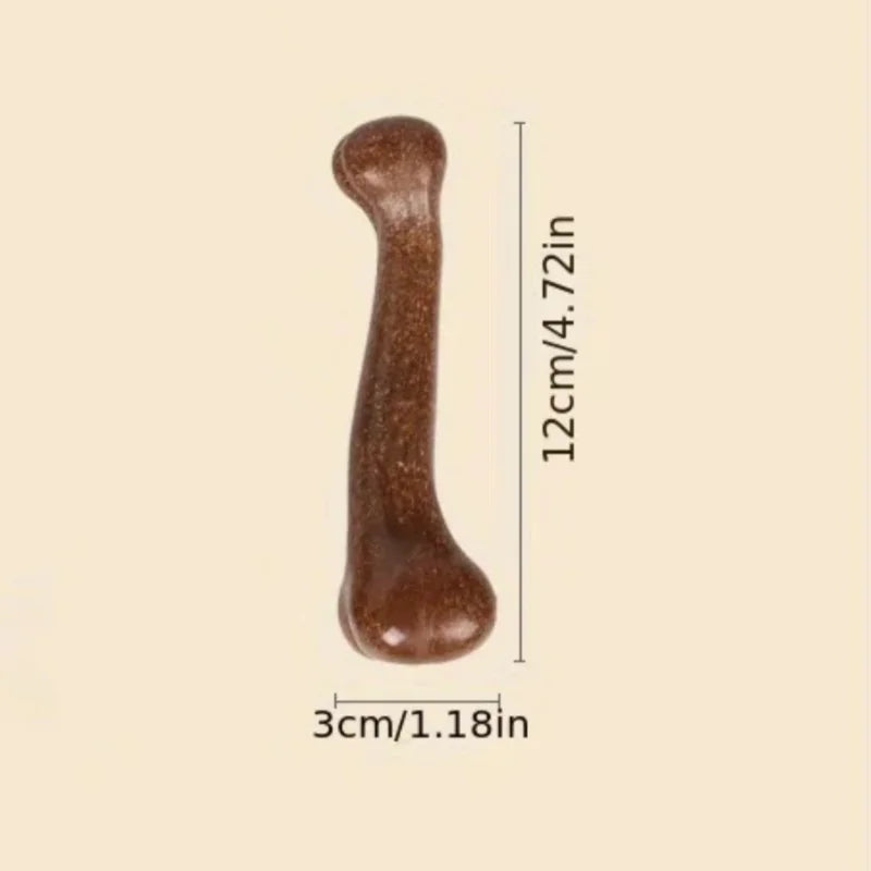 Brown 4.72inch Color Durable Beef-Flavored Dog Chew Bone for Teeth Cleaning