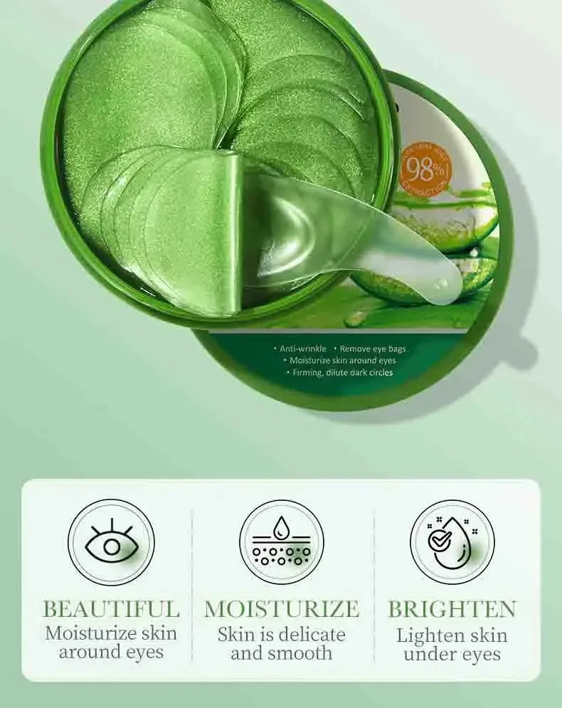 Aloe Vera Collagen Eye Masks – 60 Moisturizing Pairs