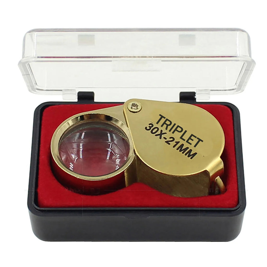 Pocket Jewelry Loupe Jewelers Diamond Eye Magnifying Glass Magnifier Metal Tools For Coins Gems Stamps Watches