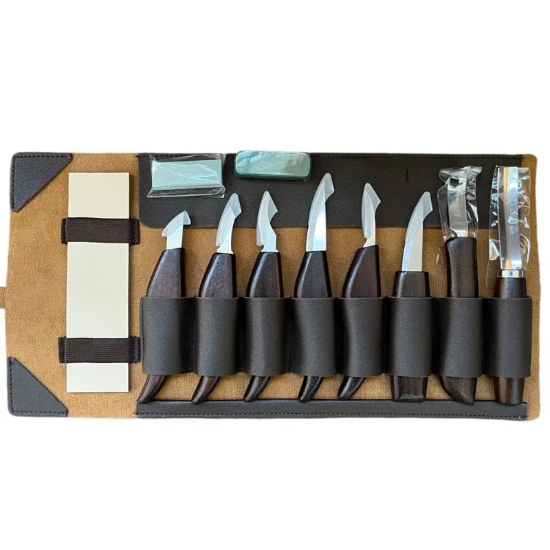 Wood Carving Tools Professional 15PCS Wood Carving Tools Hand Carving Knife Set Multifunctional Carpentry Wood Tools
