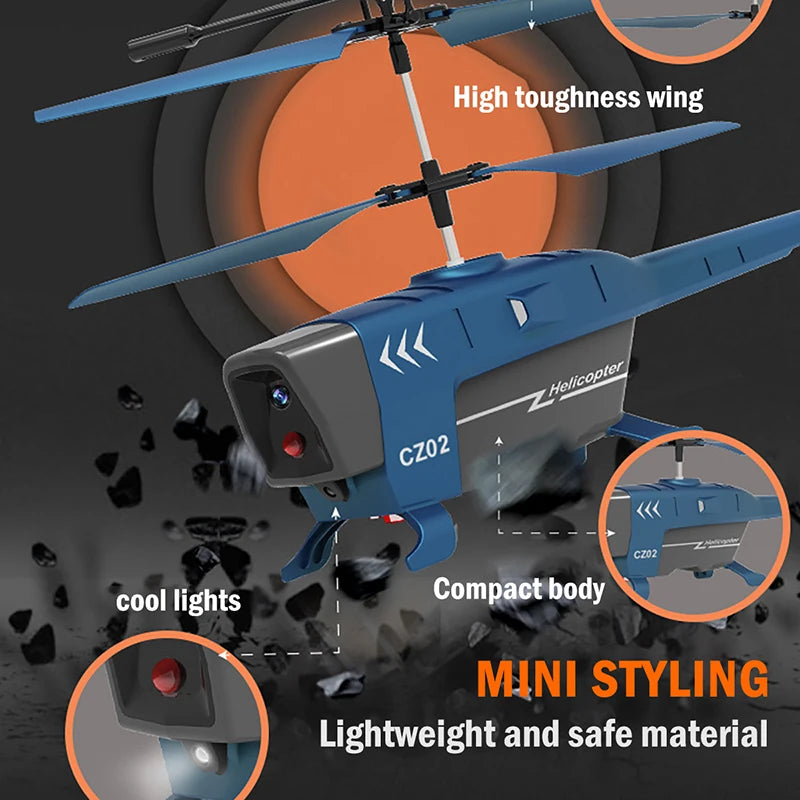 RC Helicopter 2.4Ghz 3.5H Obstacle Avoidance Anti-collision Remote Control Drone Toy Aircraft Kid Plane Indoor Flight Toys Gifts