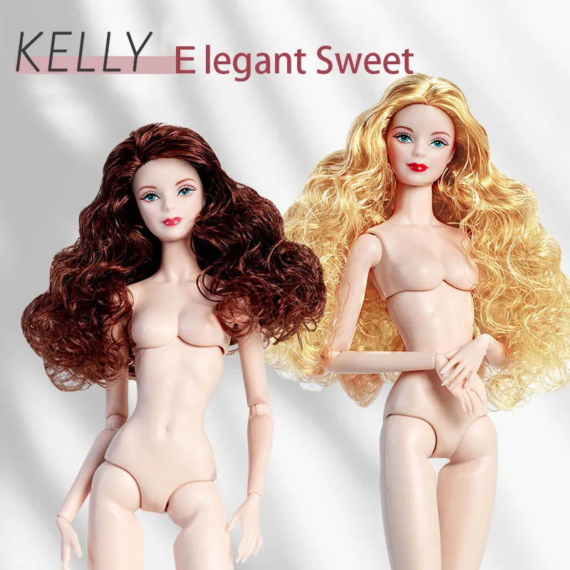 32cm Fashion Star Supermodel Doll New Upgrade 1/6 Babi Exquisite Makeup Long Hair White Skin Joints Movable Daily Dress Up Toys