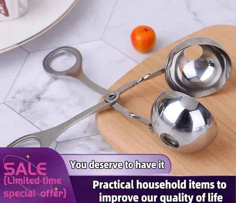 1Pcs DIY Kitchen Helper Stainless Steel Rice Meat Dumplings Ware Fish Ball Shrimp Ball Rice And Vegetable Roll Kitchen Gadget