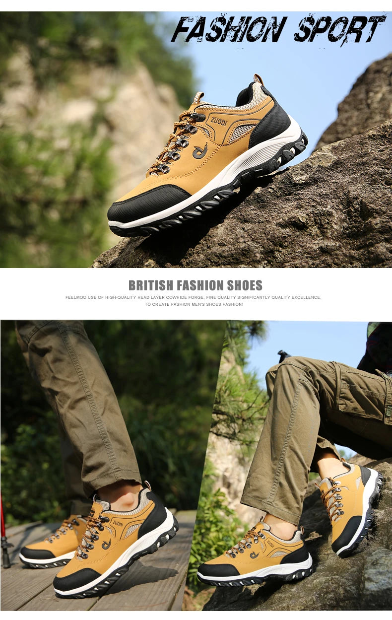 New Men's 38-48 Large Outdoor Hiking, Mountaineering, Camping, Running, Jogging Shoes, Waterproof and Anti-slip Fashion Shoes