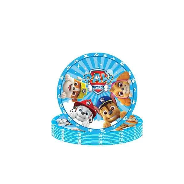 Skye Paw Patrol  Birthday Party Decoration Kids Shower Boys Girls Tableware Supplies Tablecloth Balloon Cake Topper Straw