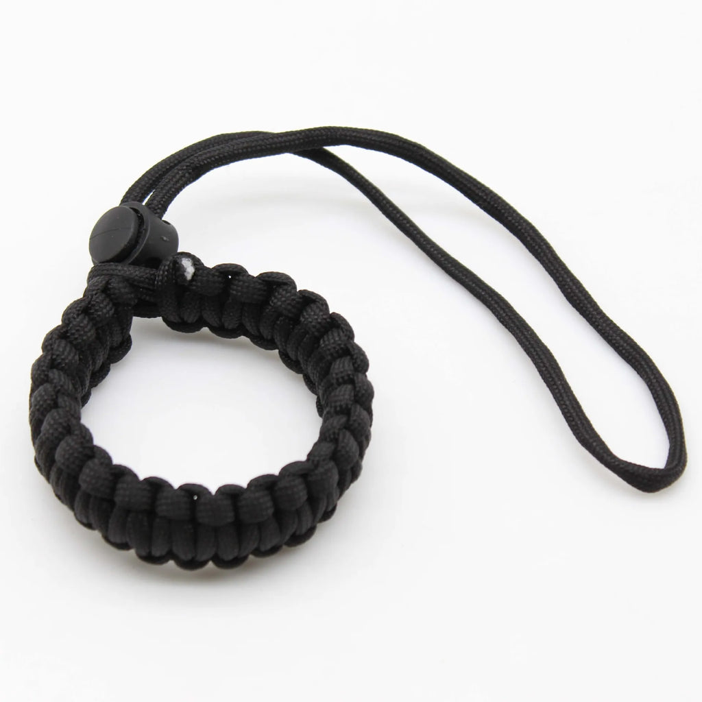 Outdoor Survival Bracelet & Camera Wrist Strap - Paracord Braided Cord Pendant, Universal Wrist-Mounted Braided Paracord