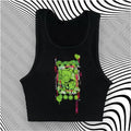 Sexy Top Y2k Tops With Suspenders Gothic Clothes for Women Vintage Clothing Emo Trashy Y2k 2000s Crop Top Woman Women's Cropped