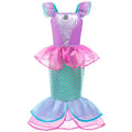 Kids Belle Costume Girl Halloween Princess Cosplay Party Dress Children Rapunzel Cinderella Anna Elsa Encanto Birthday Clothes