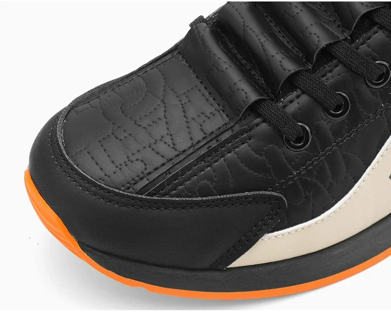 Winter Men's Shoes Casual Running Shoes Trendy Versatile Anti-Slip Sports Cotton Shoes with Plush for Warmth Wear-resistant