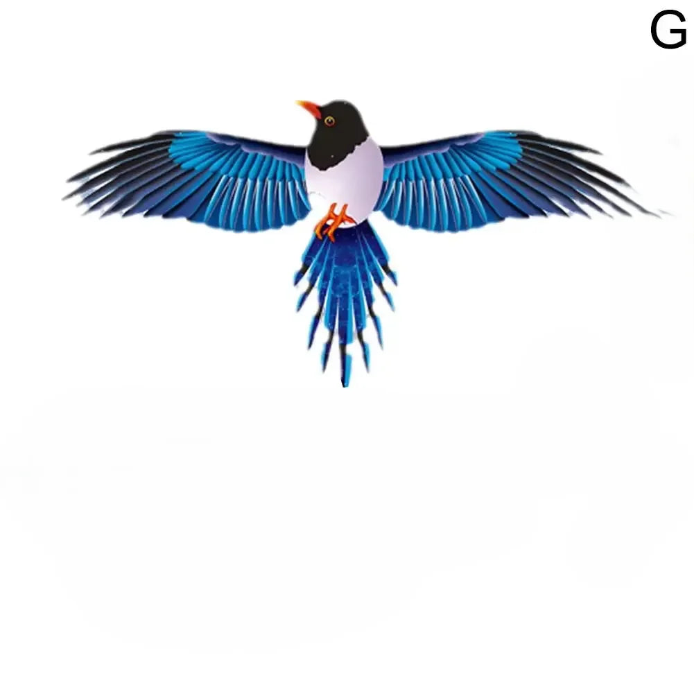 Children Kite Toy Cartoon Eagle Foldable Mini Plastic Toys Kite Hand Brake Fishing Rod  Butterflies For Kids Outdoor Toy For Fun