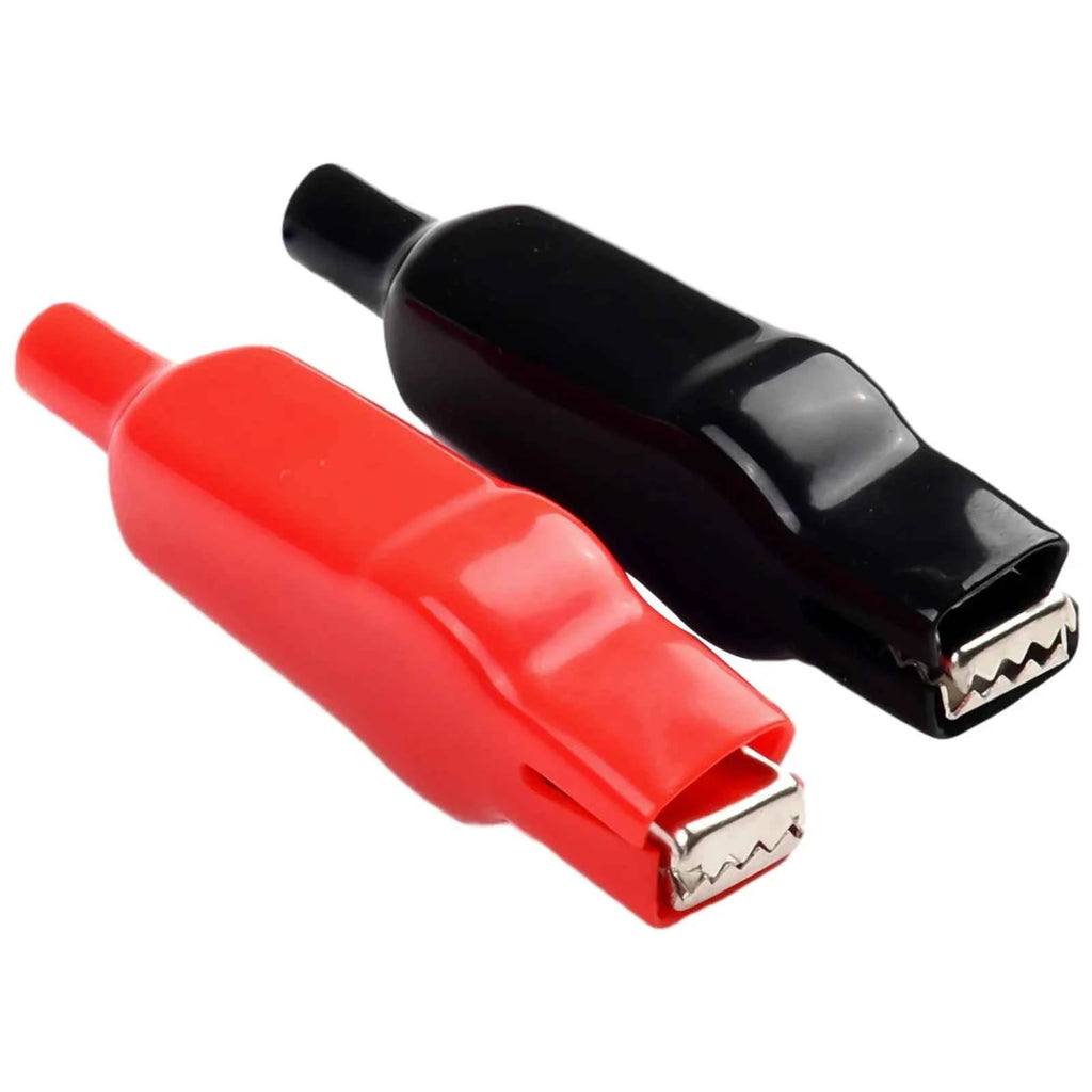 2Pcs Alligator Clip 20A PVC Sheathed Alligator Clamps DIY Test Leads Crocodile Electrical Clips Electrical Tool Parts