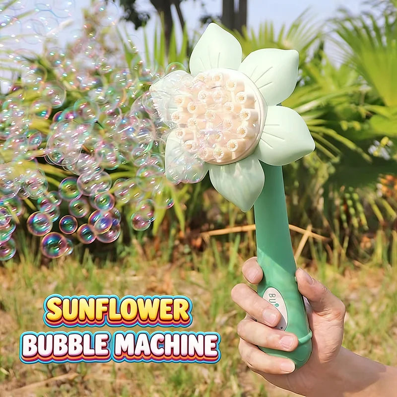 2026 Kids Bubble Gun 23 Holes Blowing Machine Soap Blower Gun Outdoor Party Game for Boys And Girls Children's Gift