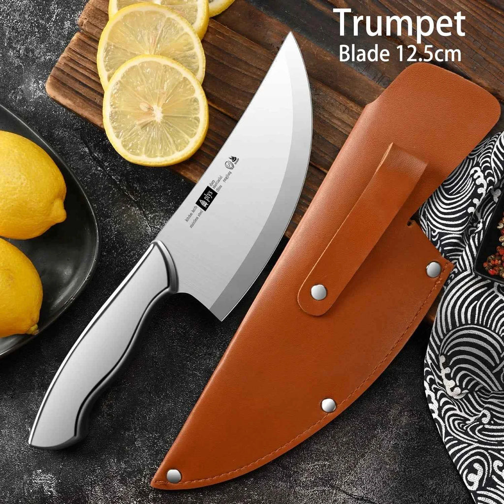 Kitchen boning knife, sharp meat cutting knife, charpener professionel slaughter knife, high-hardness small curved kitchen knife