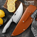 Kitchen boning knife, sharp meat cutting knife, charpener professionel slaughter knife, high-hardness small curved kitchen knife