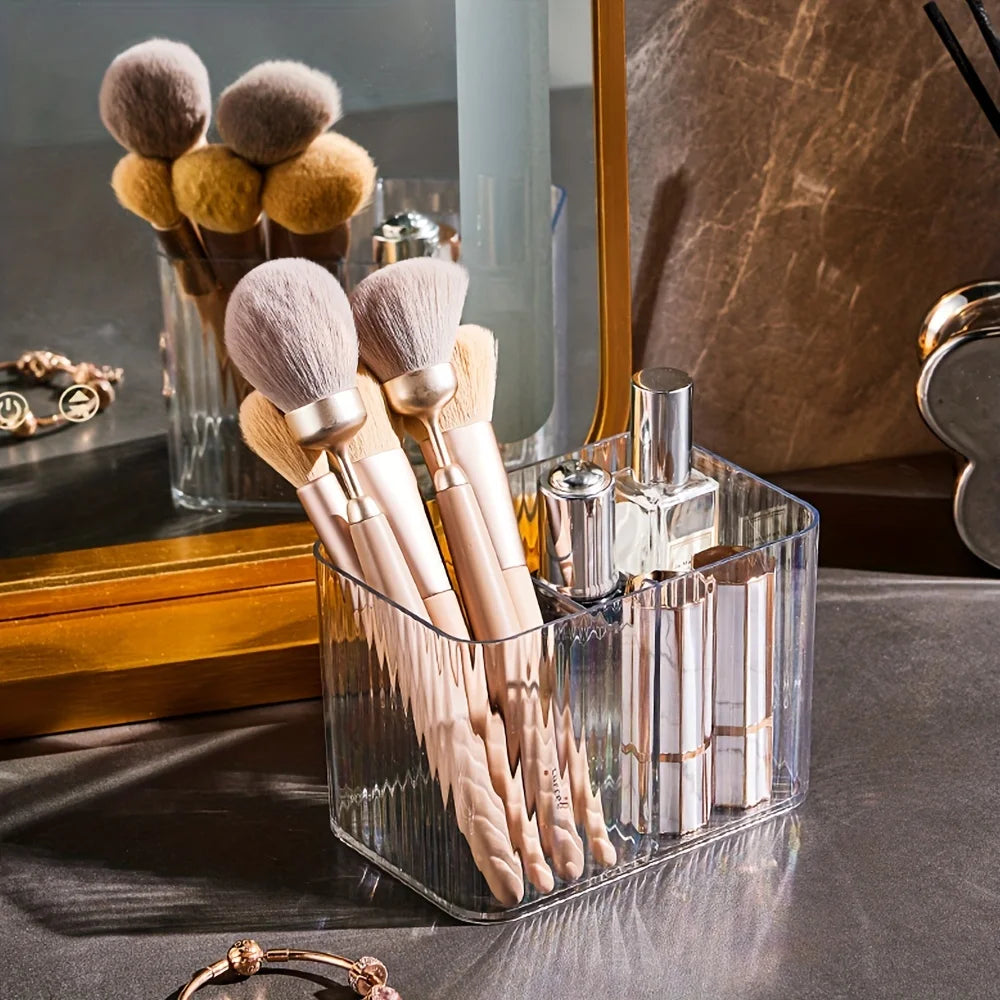 Acrylic Swabs Cosmetic Organizer Storage Box Desktop Dust-Proof Makeup Removal Cotton Lipstick Cosmetics Organization Holder