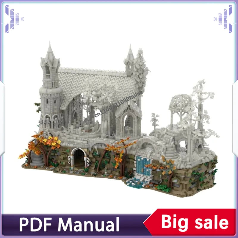 10316 Base for Ancestral Hall MOC Building Blocks Elven Architecture Scene Bricks Kit Display Gifts