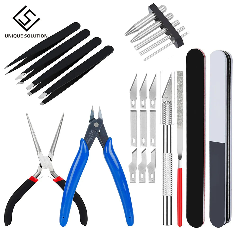 Metal Puzzle Tool Set Metal DIY Model Tool Kits Electrical Wire Cable Cutters 3D Metal Jigsaw Puzzles Assembly Pliers Tools