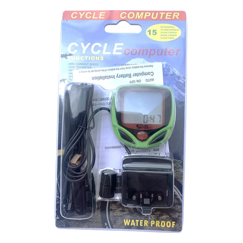 LCD Digital Bikes Computers Waterproof Wired Stopwatch Bicycle Speedometer Sensors Cycling MTB Bike Sports Odometer Computers