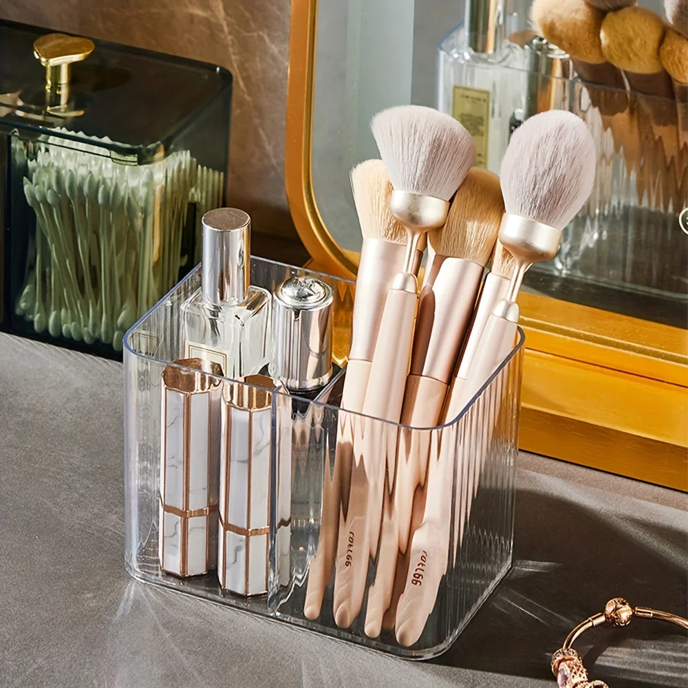 Acrylic Swabs Cosmetic Organizer Storage Box Desktop Dust-Proof Makeup Removal Cotton Lipstick Cosmetics Organization Holder