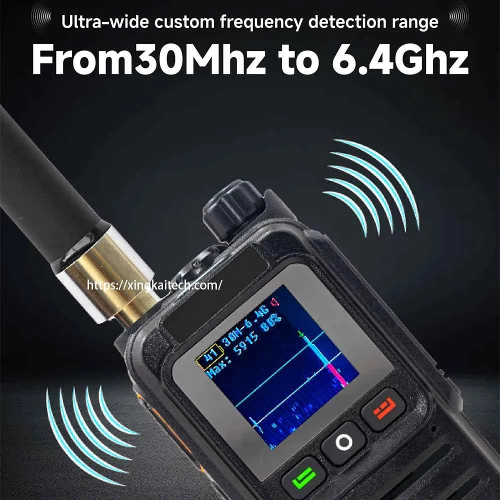 1-2km Drone Warning Equipment with 30-6400MHz Broadband Detection Supporting FPV Drone for DJI Road Communication