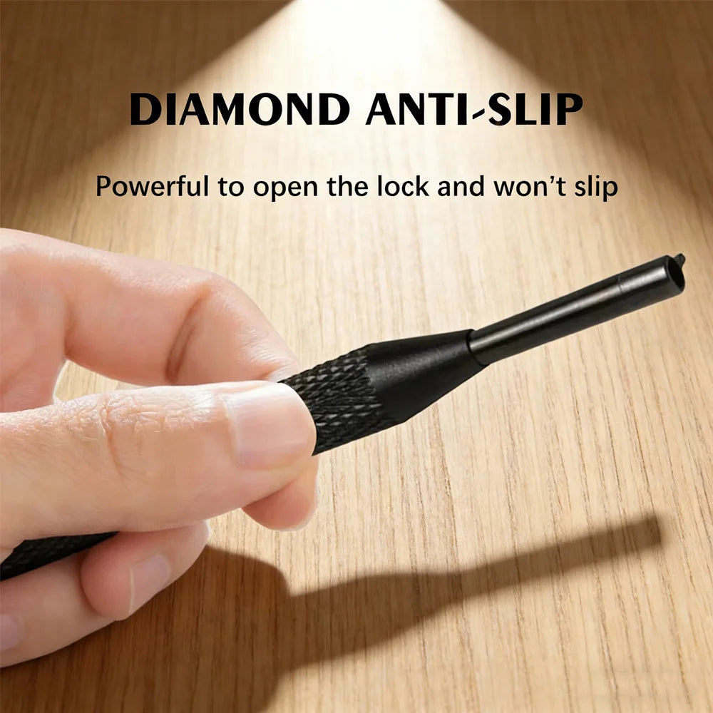 10/4/2Pcs Rotating Handcuff Key High Carbon Steel Alum Alloy w/Key Ring Fit Standard Police Cuffs