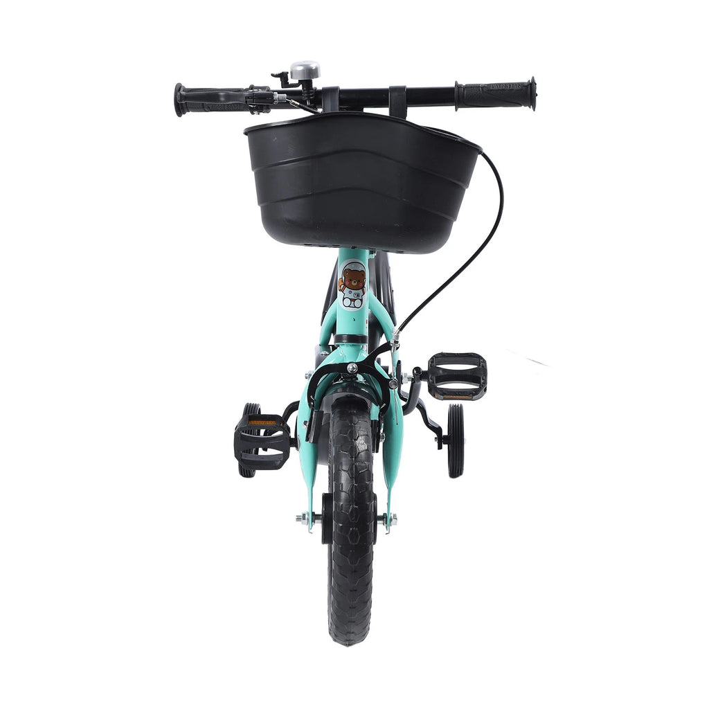Kids Bike Prevent Foot Stuck Stable Structure Elastic Cushion Children Bike with Training Wheels for Ages 3‑6 Years