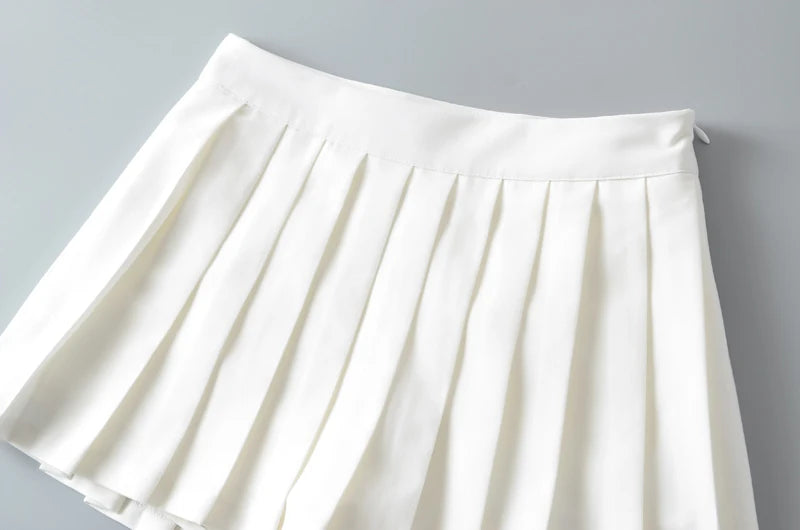 Summer Mini Skirts For Women Harajuku High Waist Skirts Womens Korean Fashion Sexy Skirts Vintage Pleated Skirt Tennis Pink Blue