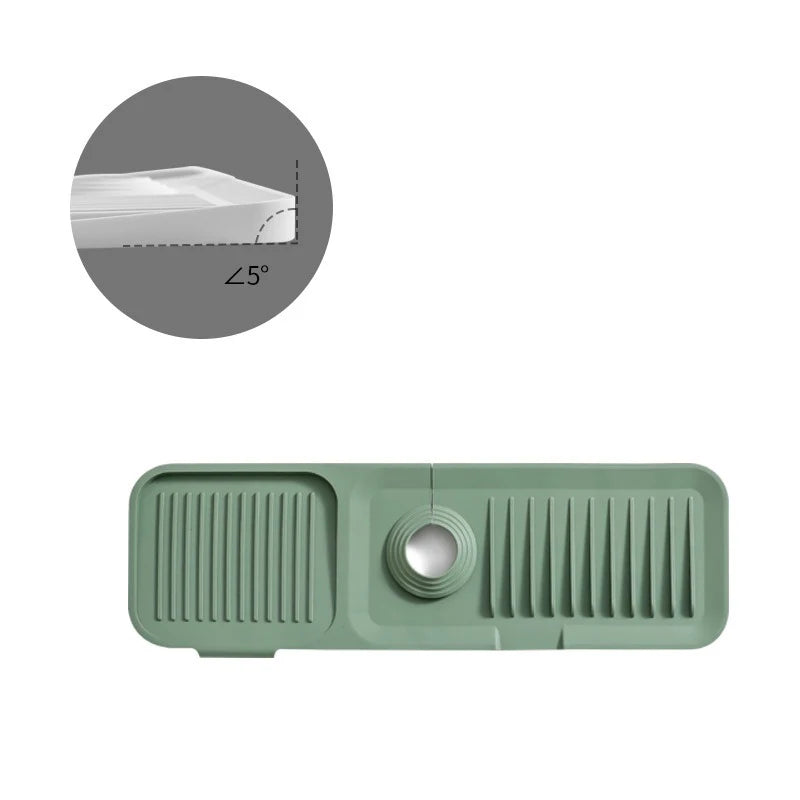 Kitchen Silicone Sink Faucet Splash Pad Splash Catcher Countertop Protector Mat Draining Pad Drainage Drying Pad Kitchen Gadgets