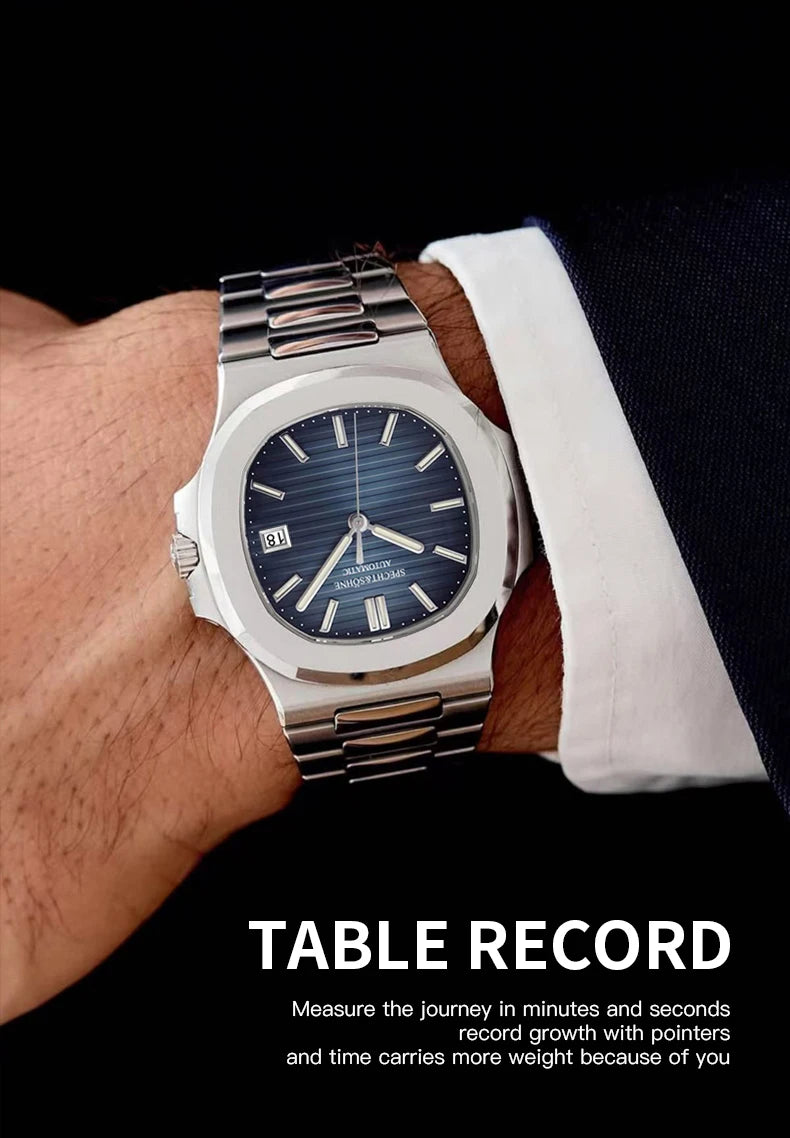 2025 New Specht Sohne Men's Automatic Mechanical Watches  Sapphire Crystal Stainless Steel 50m Waterproof 5711 Watch For Men