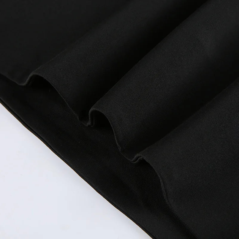 Sleeveless  Collar Crop Top Women Tank Tops Casual   Y2K  Summer 2024  Black T Shirts Sexy