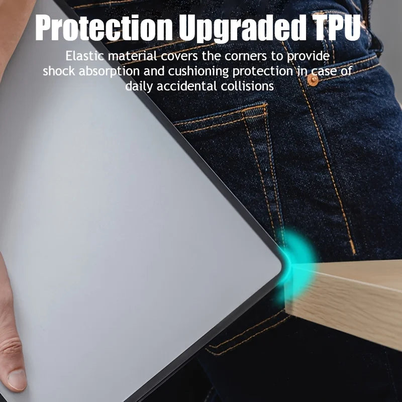 [MacBook Air 13 Case] TPU Soft Edge 2025 M4 Laptop Case For MacBook Air 15.3,Air 13.6 Case M4 M3 M2 For Macbook Pro 14'' M5 2025