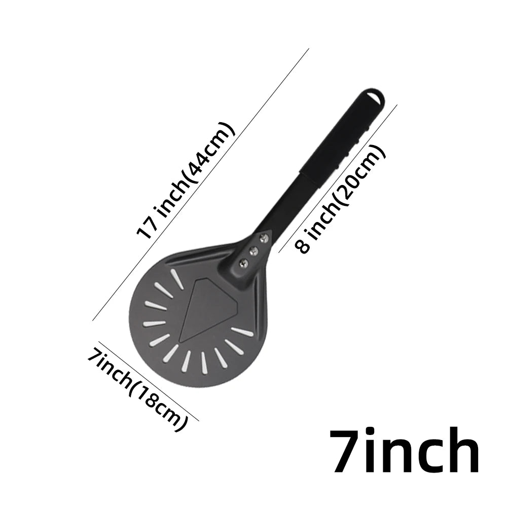 7 8 9 10 Inch Long Pizza Peel AdjustableTurning Shovel Spatula Baking Tool  Kitchen Utensils Nonstick Big Pizza Turner for Oven