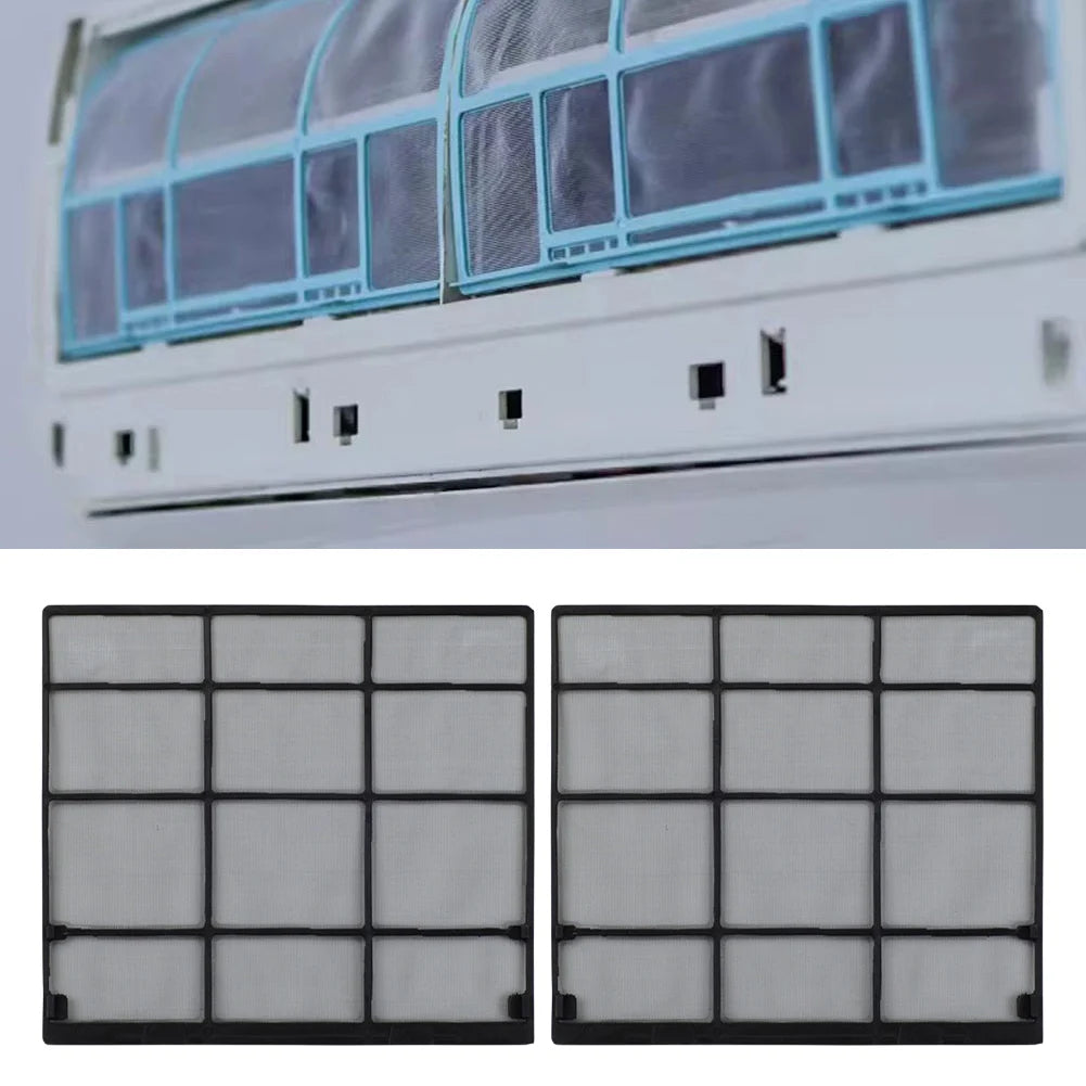 2Pcs/Set Plastic Air Conditioner Filter Mesh Indoor Unit Hanging Dust Screen Household Air Conditioning Filter Accessories
