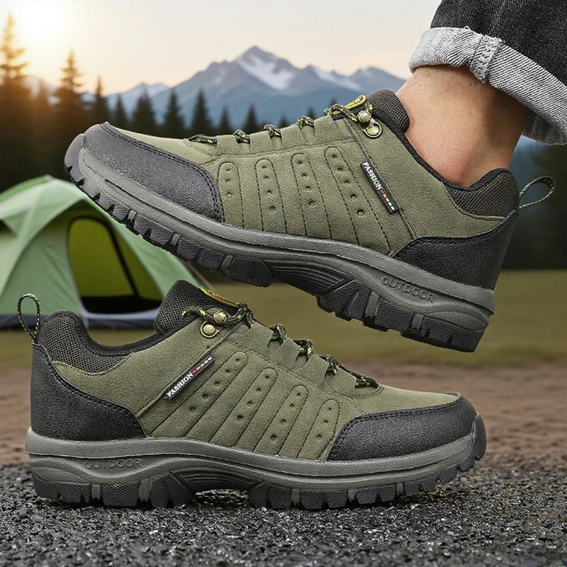 Men's Anti Slip Hiking Shoe Retro Wedge-shaped Platform Outdoor Sneakers Comfortable Breathable Camping Hiking Shoes for Women