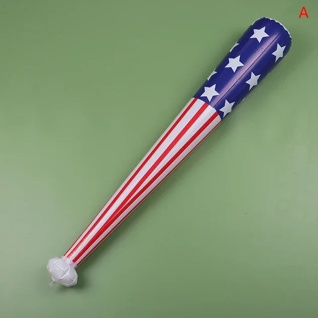 1pc 80-85cm American Flag Inflatable Balloon Stick PVC Baseball Bat Kids Birthday Gifts Toys Independence Day Decorat