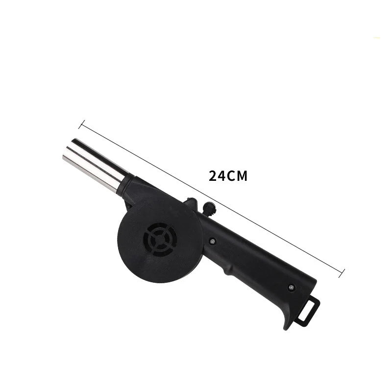 1pc Grill Manual Fan Hand Crank BBQ Fan Portable Barbeque Air Blower With Manual Handle BBQ Accessories