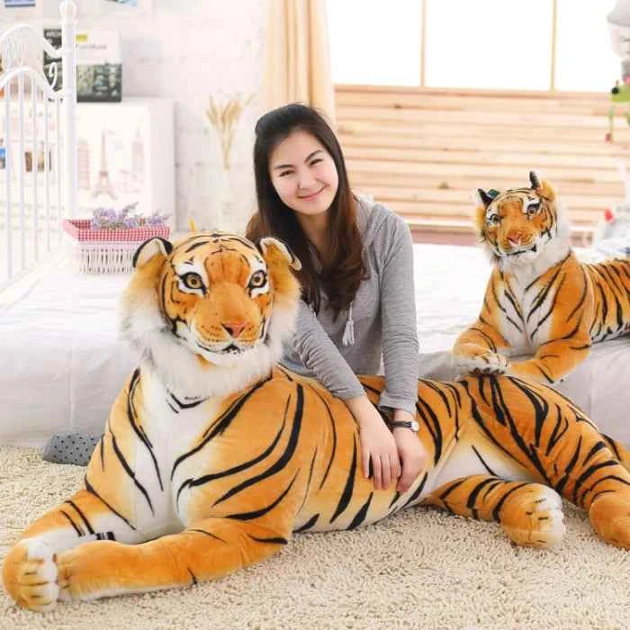 30-120cm Cute White Tigers Plush Toys Simulation Tigers Stuffed Dolls Baby Pillow Plush Kid Toys Gift