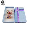 24pcs/Lot Jewelry Sets Display Box For Necklace Earrings Ring 5*8*2.5cm Packaging Shadow Box Jewelry Organizer